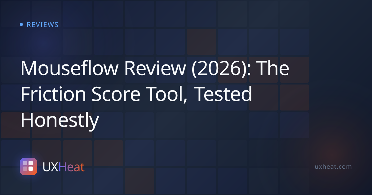 Mouseflow Review (2026): The Friction Score Tool, Tested Honestly - UXHeat
